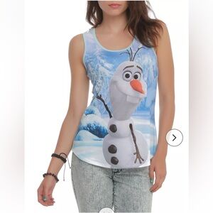 Hot Topic Olaf Frozen Tank Top Size Medium NEW NWT